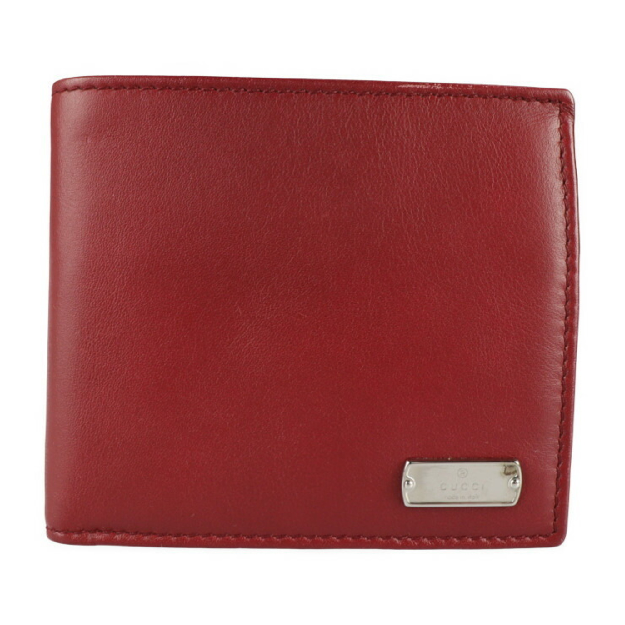 Gucci Compact Wallet Bi-Fold 322134 Gg Canvas Leather Bordeaux System